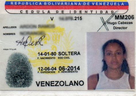 venezuelan identity card